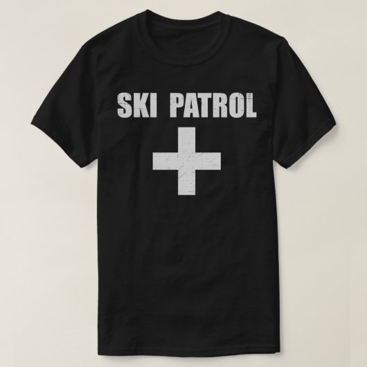 Ski Patrol Skiing First Aid Winter Hoodie T-shirt (Design voorkant)