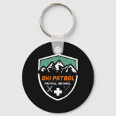 Ski Patrol u Herfst wij de Skiin Sleutelhanger (Voorkant)