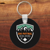 Ski Patrol u Herfst wij de Skiin Sleutelhanger (Voorkant)