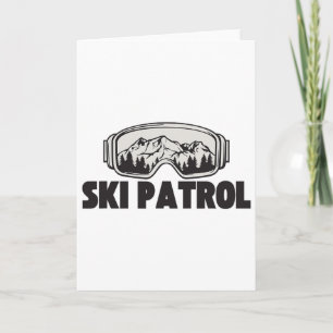 Ski Patrol Winter Skibril Bergreis Kaart