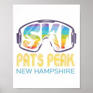 Ski Pats Peak New Hampshire Ski Vakantie Poster