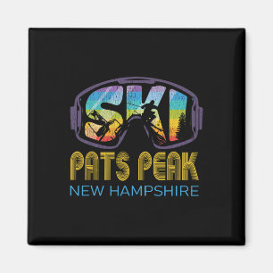 Ski Pats Peak New Hampshire Skivakantie Magneet