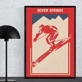 Ski Pennsylvania Resort Seven Springs Poster