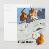 Ski piste in Italië Briefkaart (Voorkant / Achterkant)