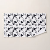 Ski plezier met sneeuwvlokken handdoek (Handdoek)