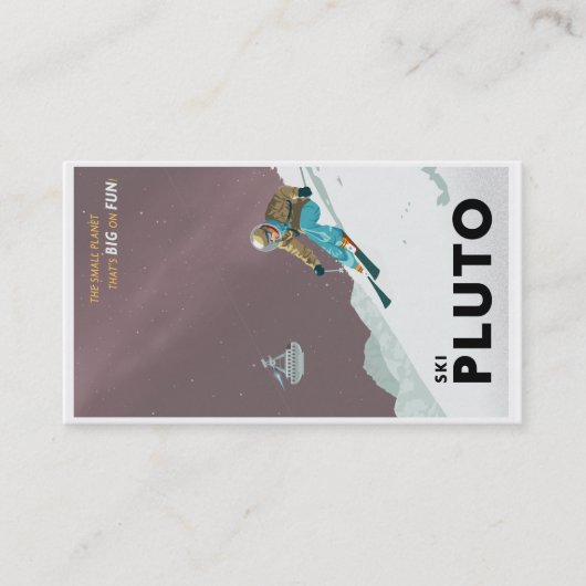 Ski Pluto-visitekaartje Visitekaartje (Voorkant)