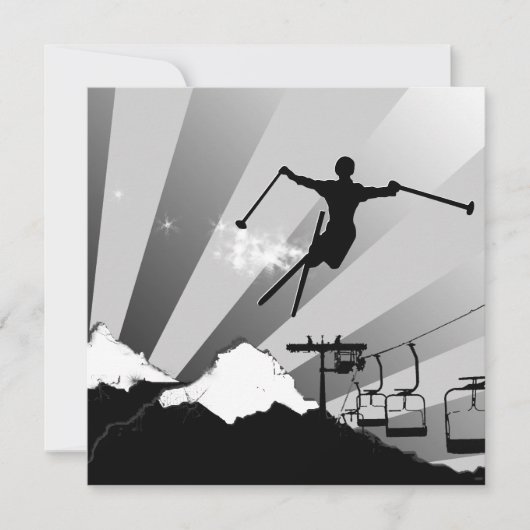 ski: poederspoor kaart (Voorkant)