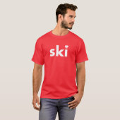 Ski Poland Achternaam Tshirt (Voorkant volledig)