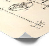 Ski Pole 1966 Patent Art Old Peper Poster (Hoek)