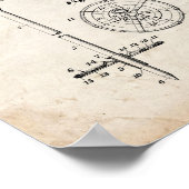 Ski Pole Grip and Ring Patent - Oude look Poster (Hoek)