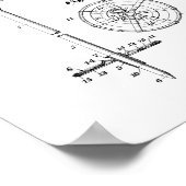 Ski Pole Grip and Ring Patent Poster (Hoek)