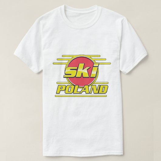 Ski Polen 80s logo T-shirt (Design voorkant)