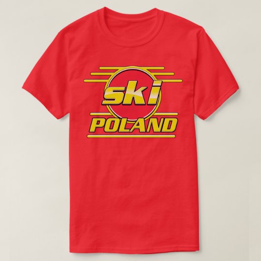 Ski Polen T-shirt (Design voorkant)