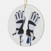 Ski Poles and Gloves Ornament (Links)