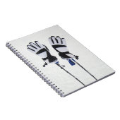 Ski Poles en handschoenen Notitieboek (Rechterzijde)