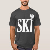 SKI Poolse achternaam einde Poolse adelaar Dyngus T-shirt (Voorkant)