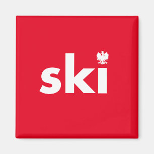 Ski Poolse achternaam Magnet