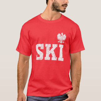 Ski Poolse achternaam Polen Heritage Polski Eagle T-shirt