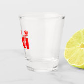 SKI Poolse achternaam Shot Glass Glas (Rechts)