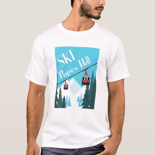 Ski Pope's Hill T-shirt (Voorkant)