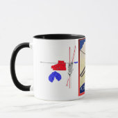  Ski Poster, Adelboden Zwitserland Mok (Links)