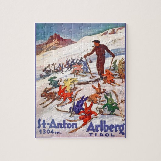  Ski Poster, Arlberg, St Anton Legpuzzel (Verticaal)