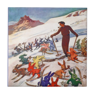  Ski Poster, Arlberg, St Anton Tegeltje