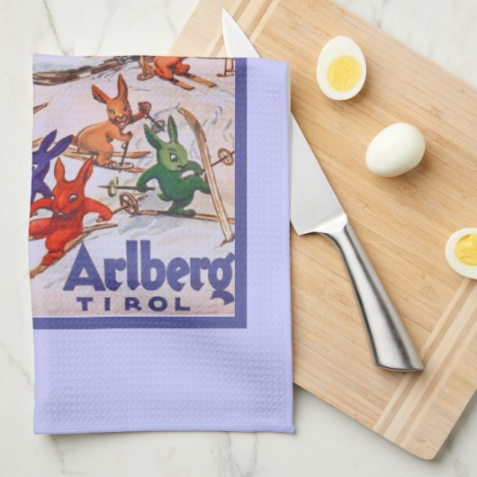  Ski Poster, Arlberg, St Anton Theedoek (Quarter Fold)