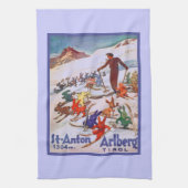  Ski Poster, Arlberg, St Anton Theedoek (Verticaal)