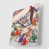  Ski Poster, Arlberg, St Anton Vierkante Klok (Hoek)