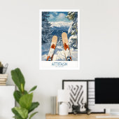 Ski Poster Attitash New Hampshire 1 (Thuiskantoor)