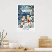 Ski Poster Attitash New Hampshire 1 (Keuken)