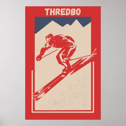  Ski Poster Australian Resort Thredbo (Voorkant)