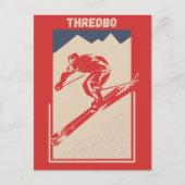 Ski Poster Australian Resort Thredbo Briefkaart (Voorkant)