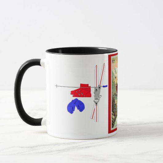 Ski Poster, Chamonix, Mont Blanc Mok (Links)