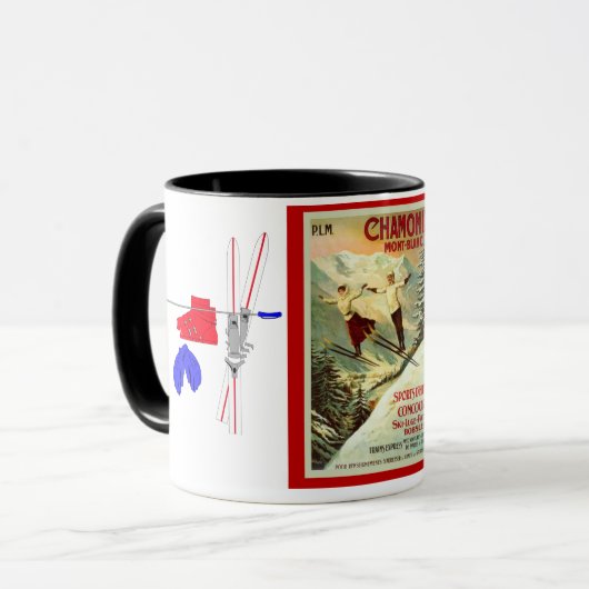 Ski Poster, Chamonix, Mont Blanc Mok (Voorkant links)