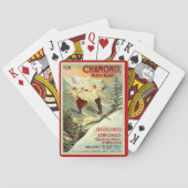 Ski Poster, Chamonix Mont Blanc Speelkaarten (Achterkant)