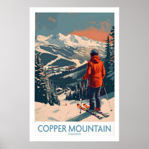 Ski-poster Copper Mountain Wanddecoratie Winterspo Poster