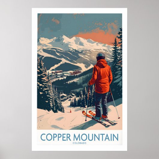 Ski-poster Copper Mountain Wanddecoratie Winterspo Poster (Voorkant)
