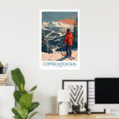 Ski-poster Copper Mountain Wanddecoratie Winterspo Poster (Thuiskantoor)