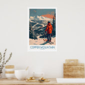 Ski-poster Copper Mountain Wanddecoratie Winterspo Poster (Keuken)