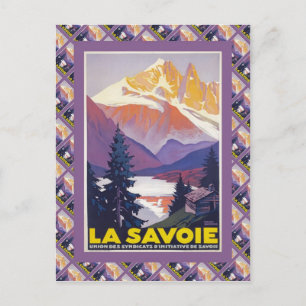  Ski Poster, Frankrijk, La Savoie; Briefkaart