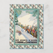  Ski Poster, Frankrijk, Saint Pierre de Chartreuse Briefkaart (Voorkant)