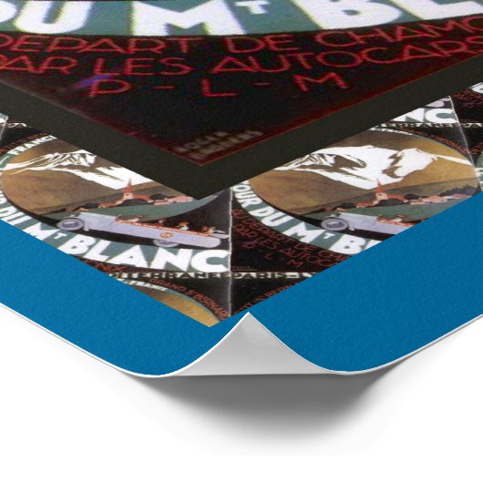  Ski Poster, Frankrijk, Tour de Mont Blanc Poster (Hoek)