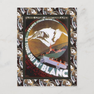  Ski Poster, Frankrijk, Tour de Mt Blanc Briefkaart