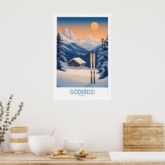 Ski Poster Goderdzi Georgië 1 (Keuken)