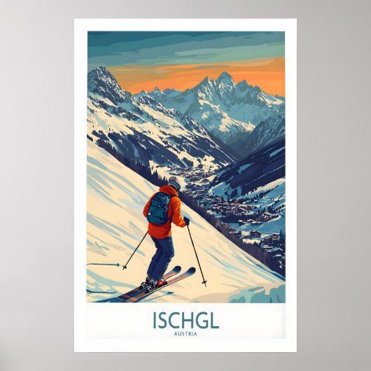Ski Poster Ischgl Oostenrijk 1 (Voorkant)