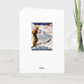 Ski Poster, Italië, Dolomites Cortina Feestdagen Kaart (Achterkant)