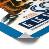  Ski Poster, Italië, Dolomites Cortina Poster (Hoek)