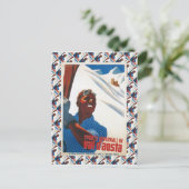 Ski Poster, Italië, Val d'Aosta Briefkaart (Staand voorkant)